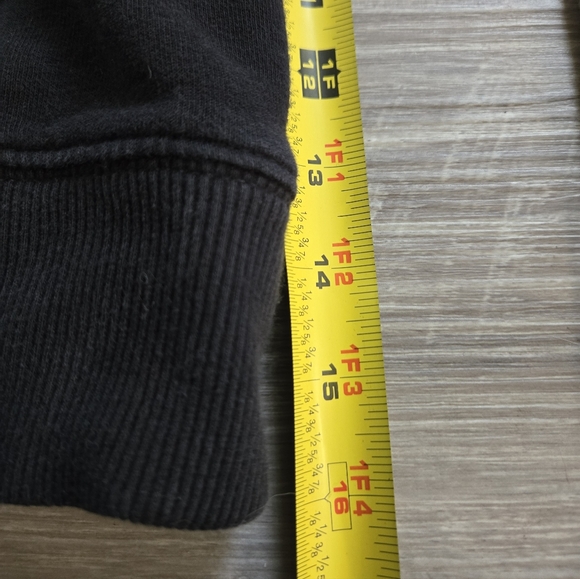 Euc The North Face Black Hoodie with White Logo Sz M In Men's. - Picture 5 of 7